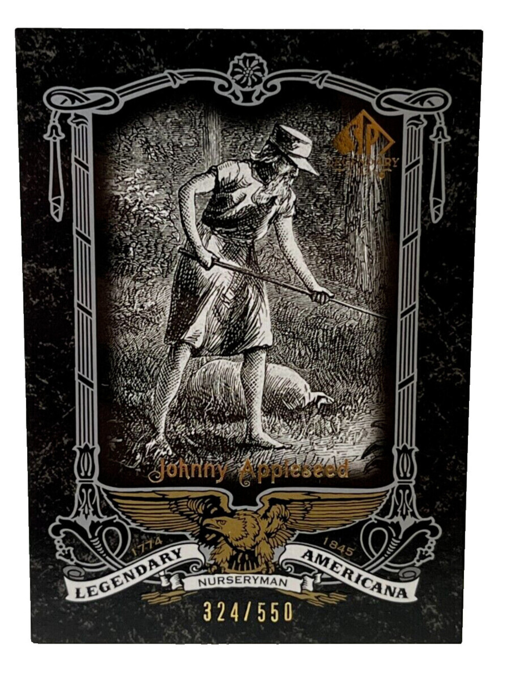 Johnny Appleseed Upper Deck Legendary Americana Trading Card 324/550